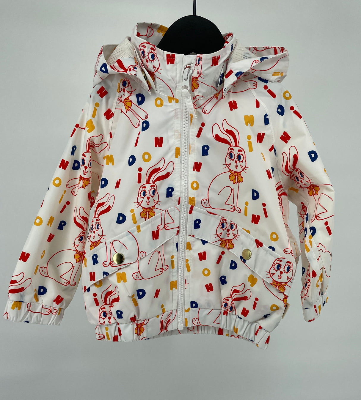 Windstopper Jas Beige Konijnen Print