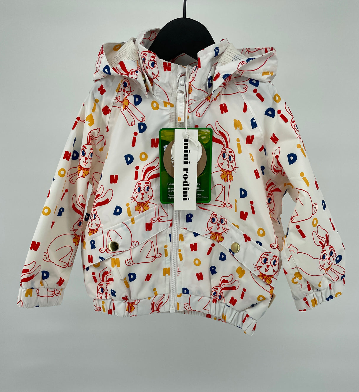 Windstopper Jas Beige Konijnen Print