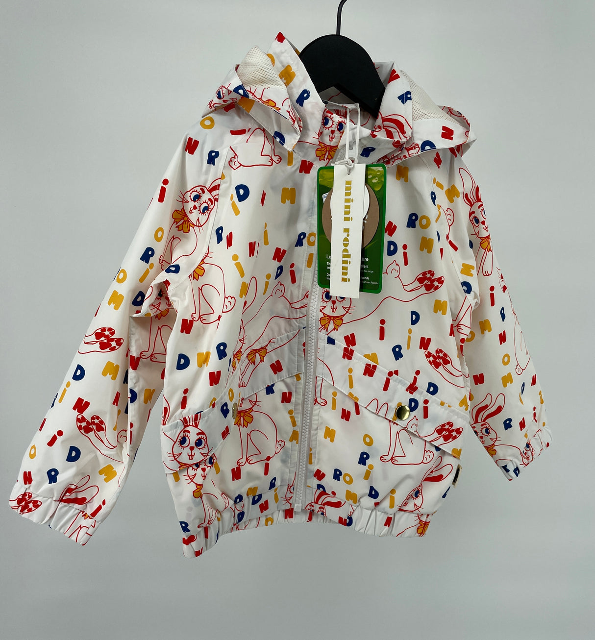 Windstopper Jas Beige Konijnen Print