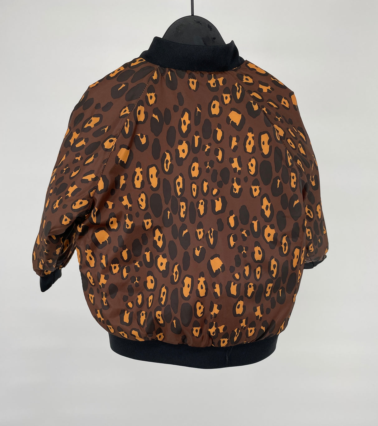 Baseball Jas Rerversible Zwart of Luipaard Maat 80 / 86