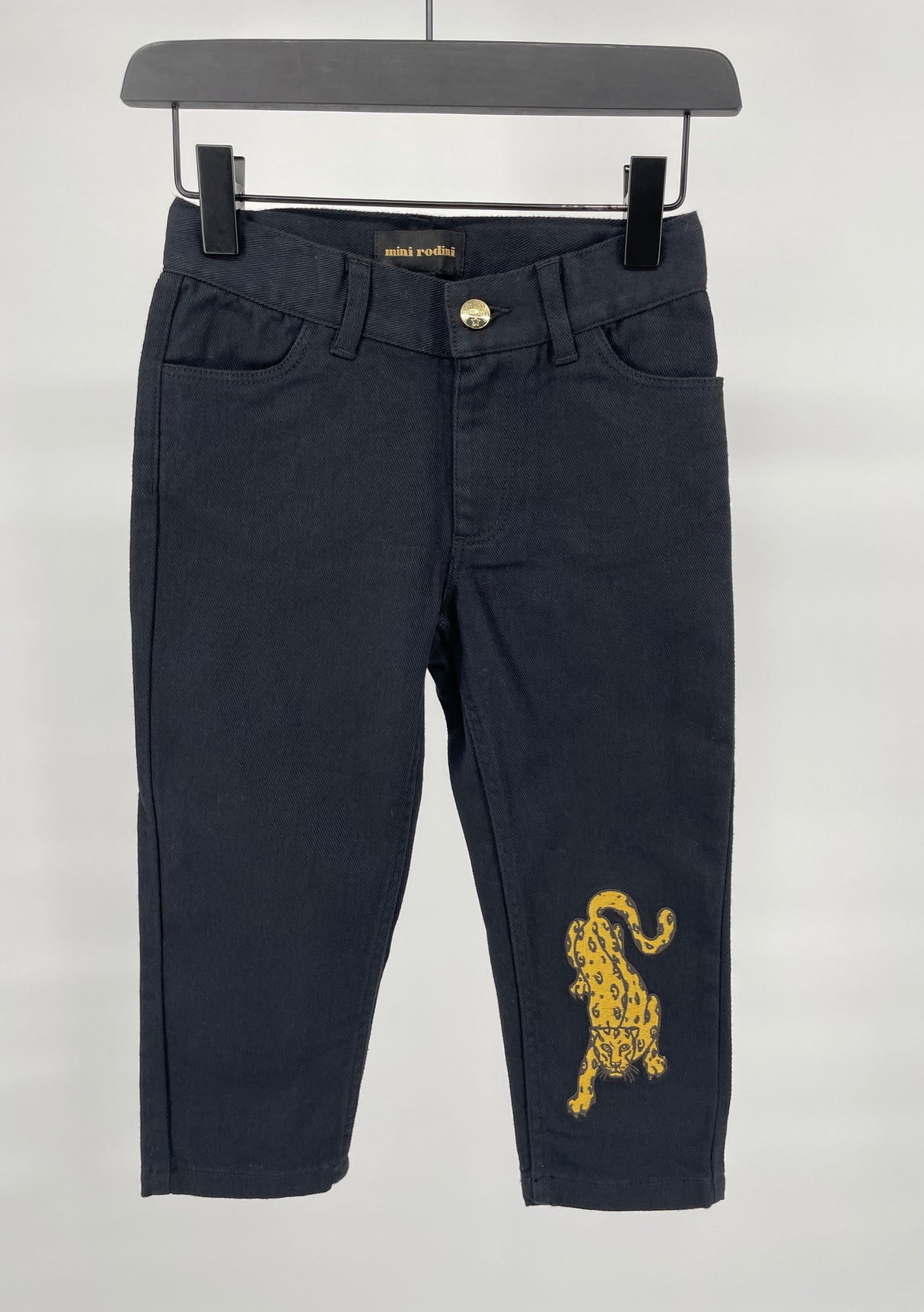 Jeans Zwart Luipaard Maat 92 / 98