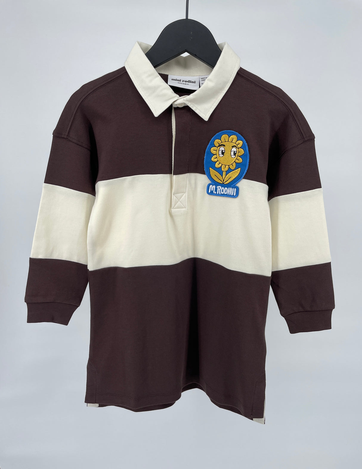 Jurk Rugby Bruin Beige Lange Mouw 104 / 110