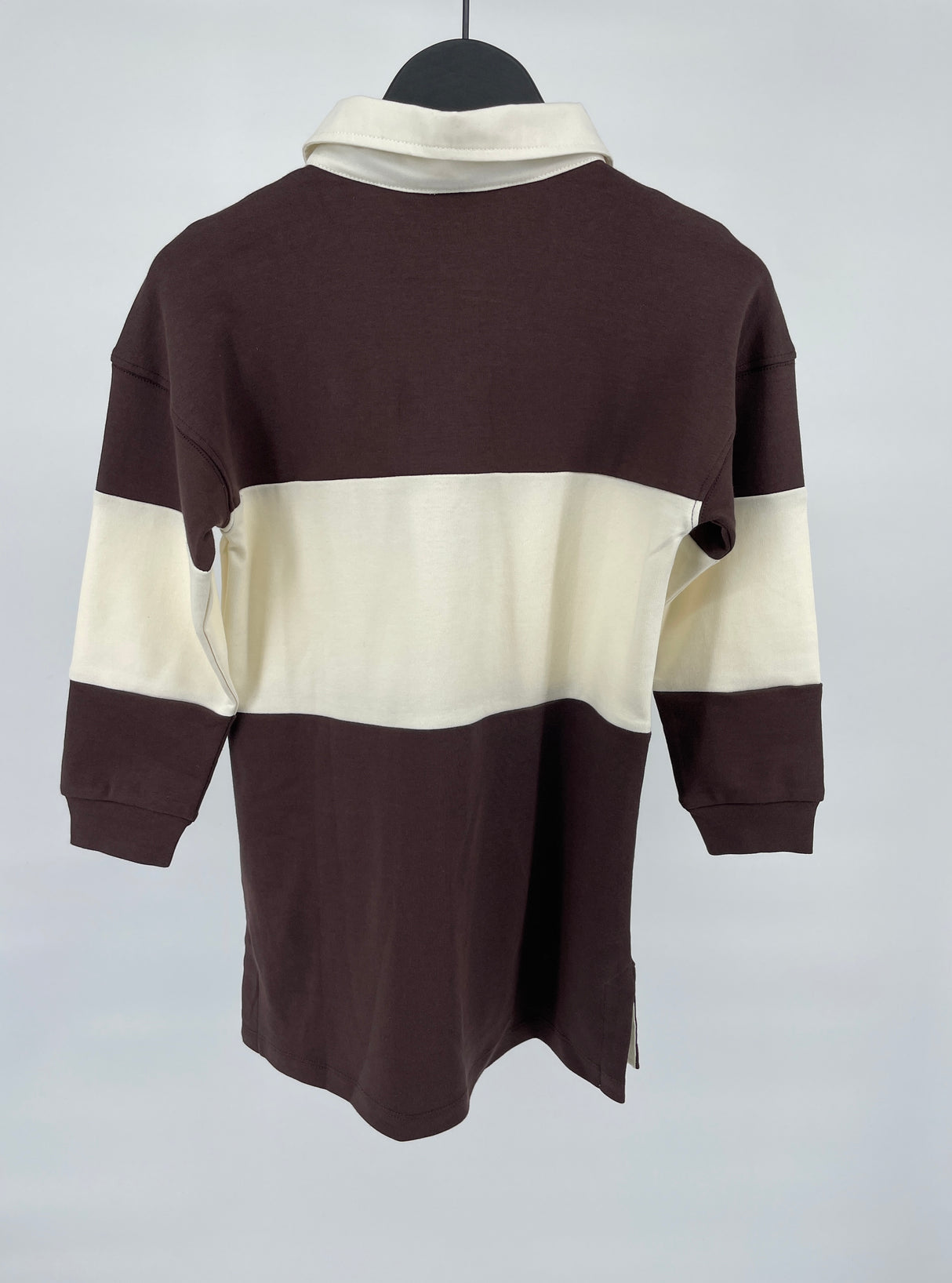 Jurk Rugby Bruin Beige Lange Mouw 104 / 110