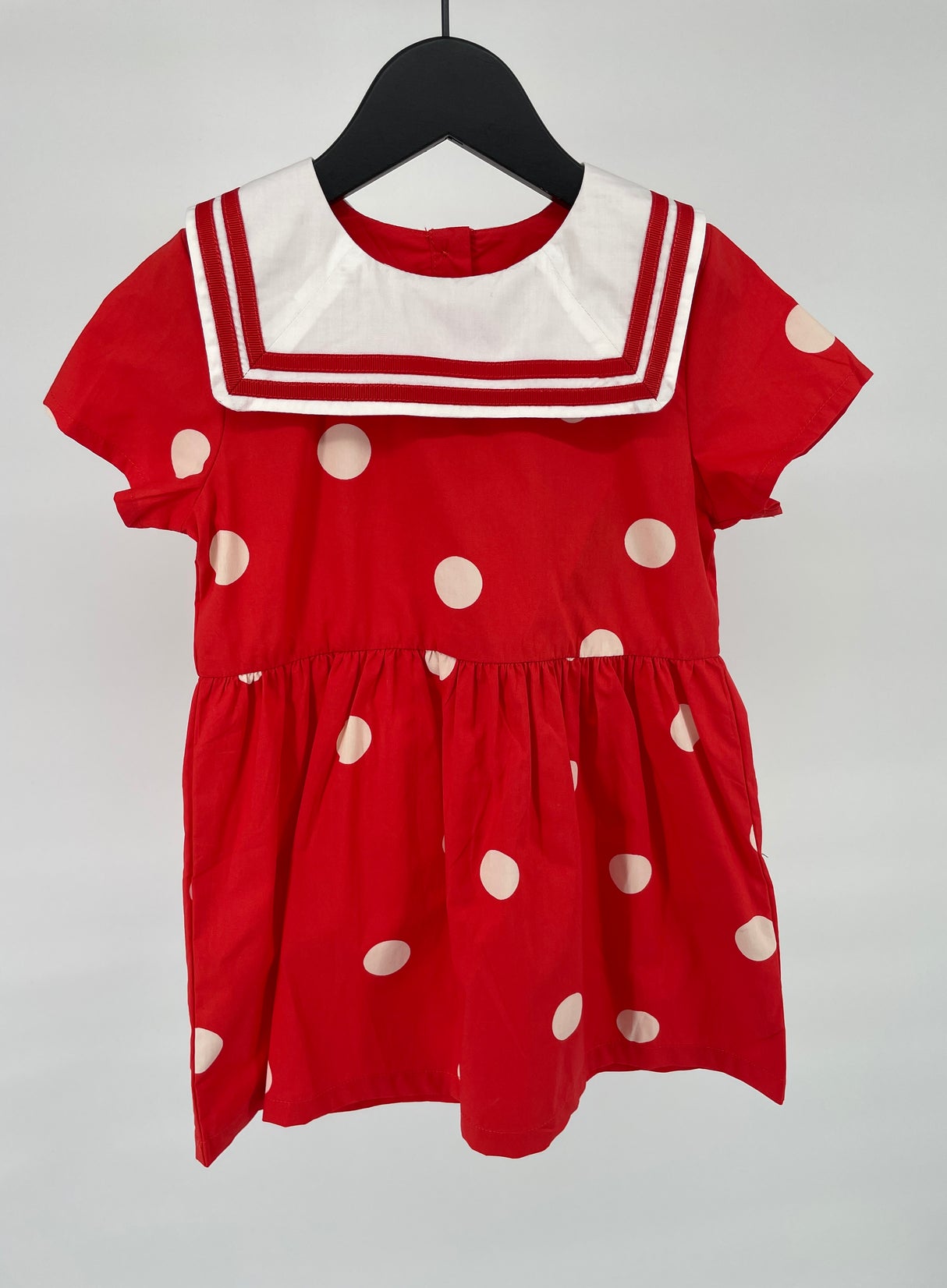 Jurk Matroos Rood Stippen