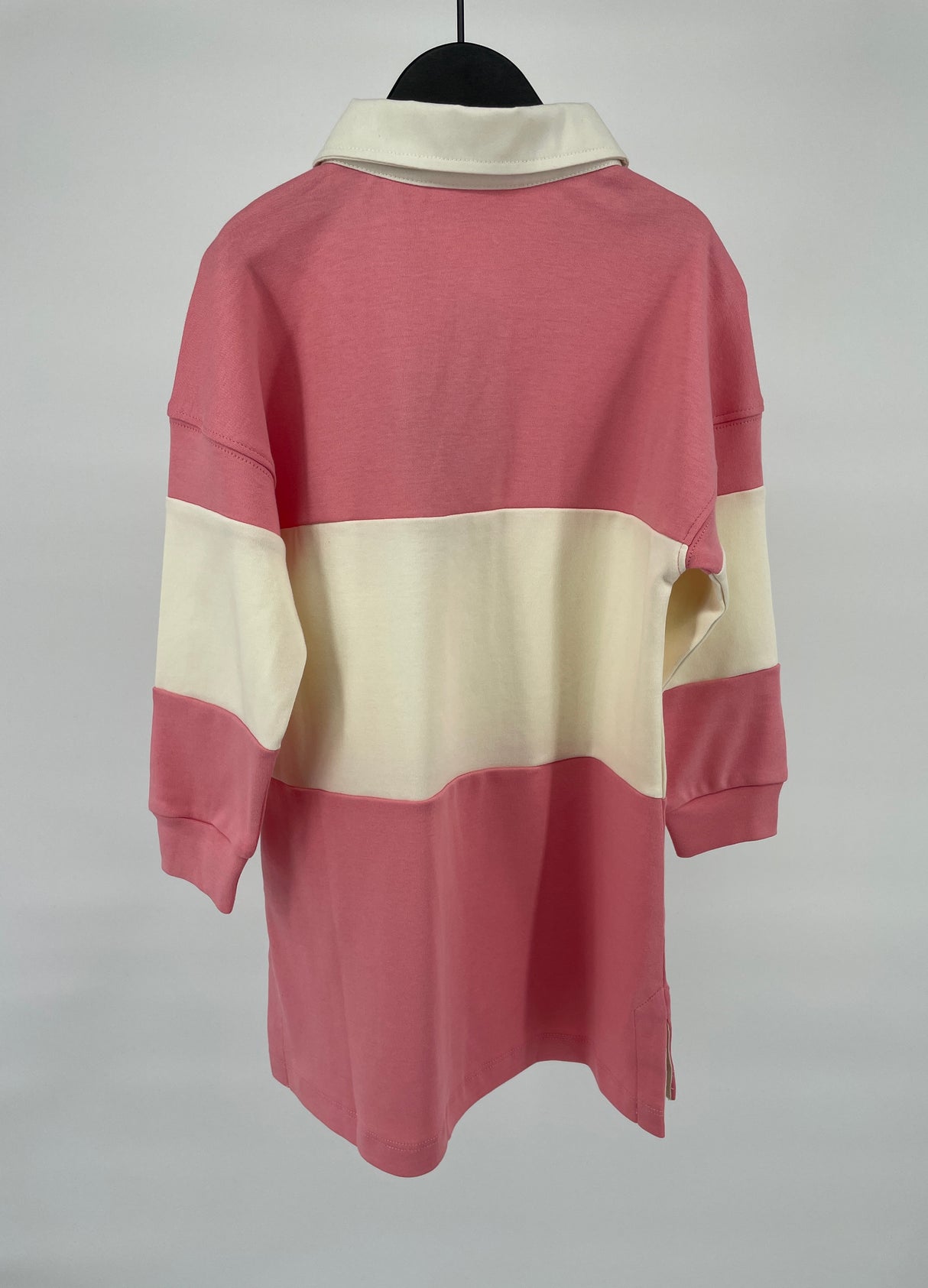 Jurk Rugby Roze Beige Lange Mouw Maat 92 / 98