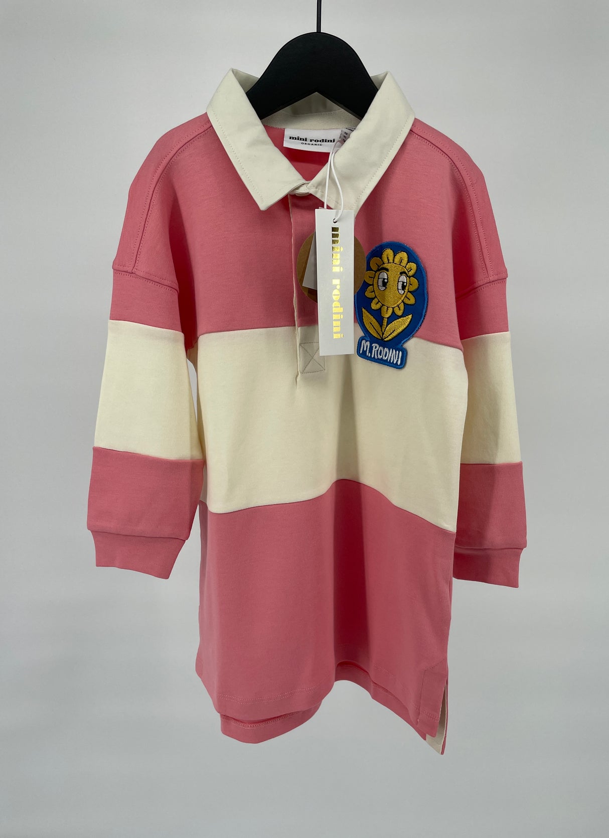 Jurk Rugby Roze Beige Lange Mouw Maat 92 / 98