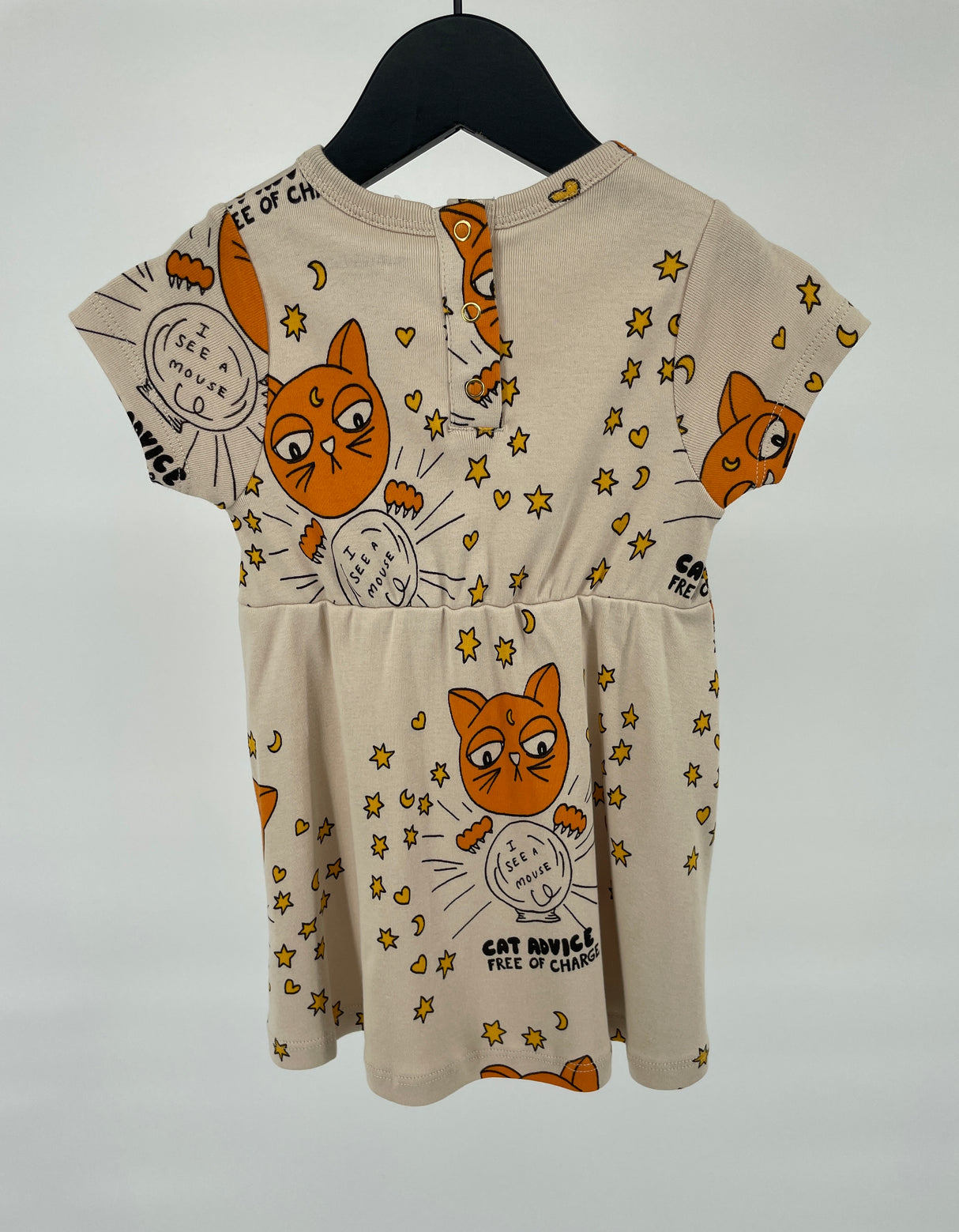 Jurkje Beige Cat Advice Maat 68 - 74