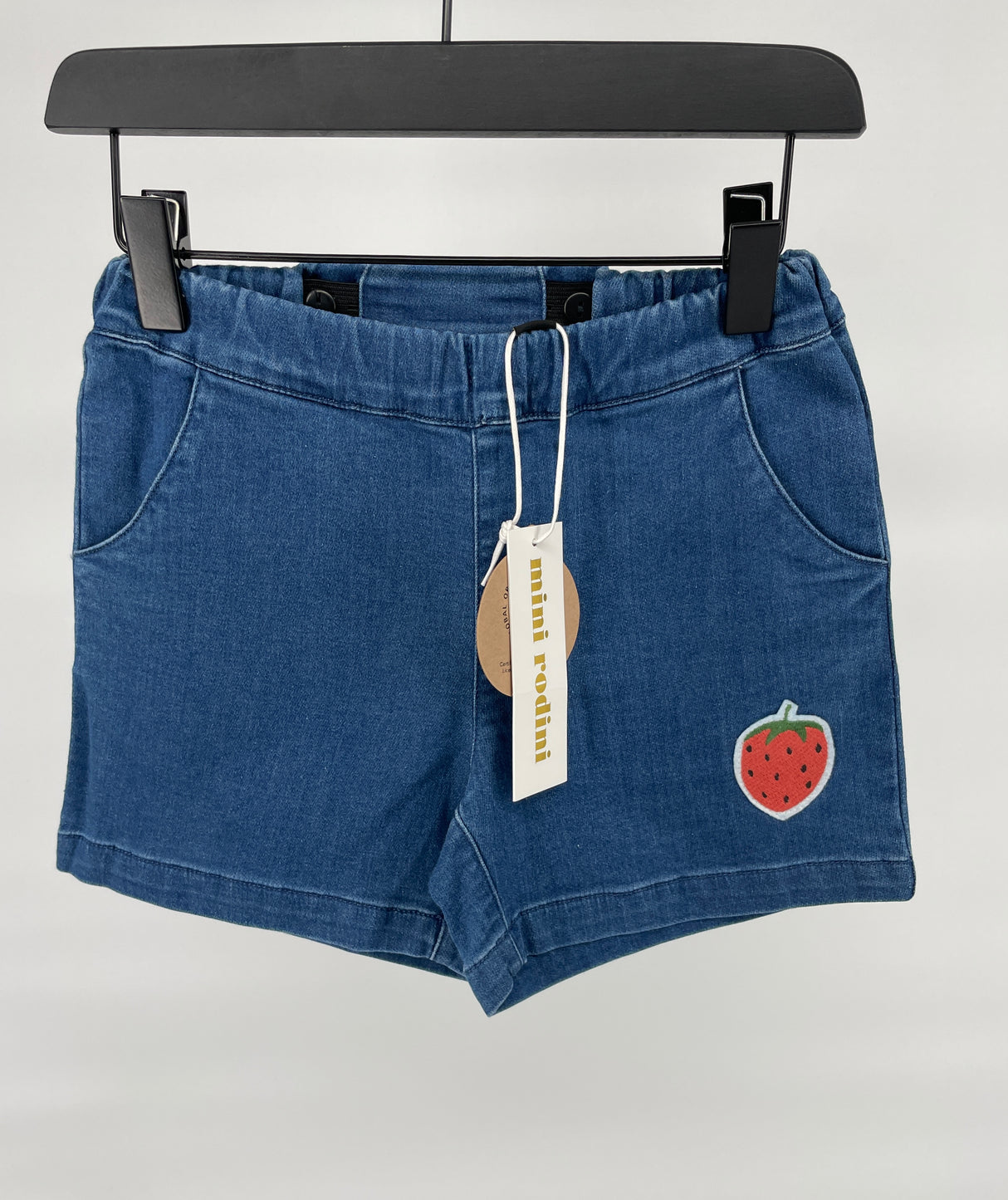 Korte Broek Blauw Denim Aardbei