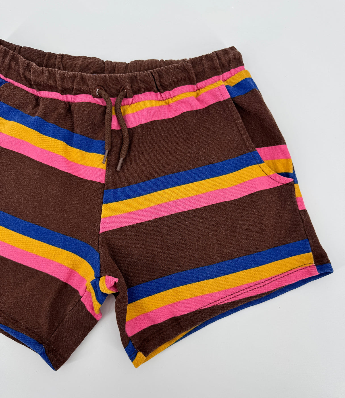 Korte Broek Bruin Gestreept Maat 140 / 146