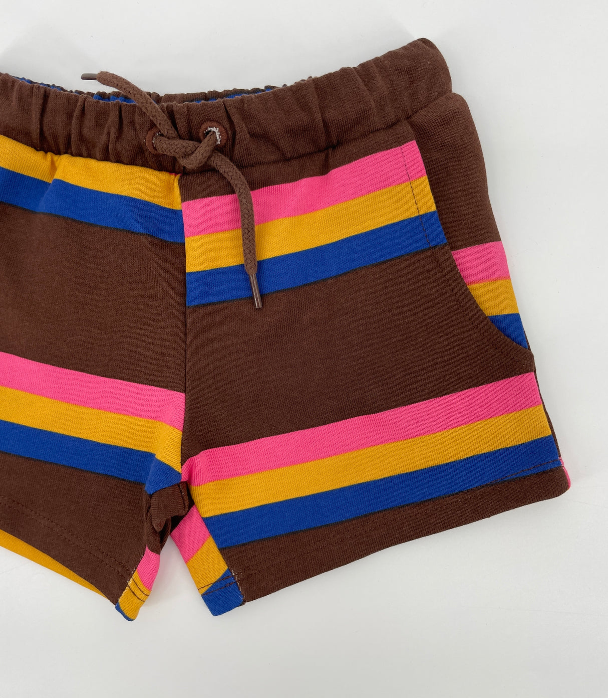 Korte Broek Bruin Gestreept Maat 92 / 98