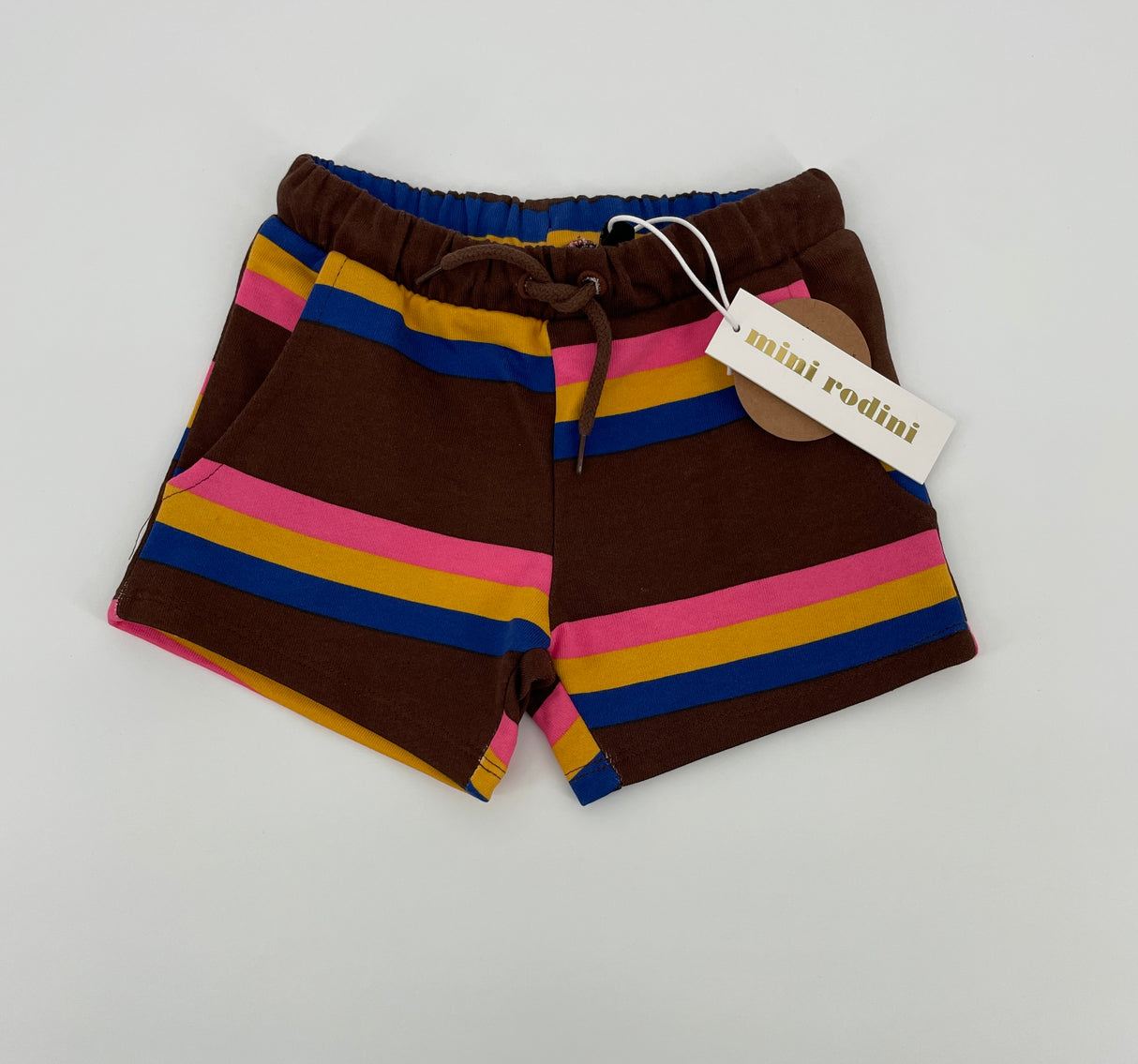 Korte Broek Bruin Gestreept Maat 92 / 98