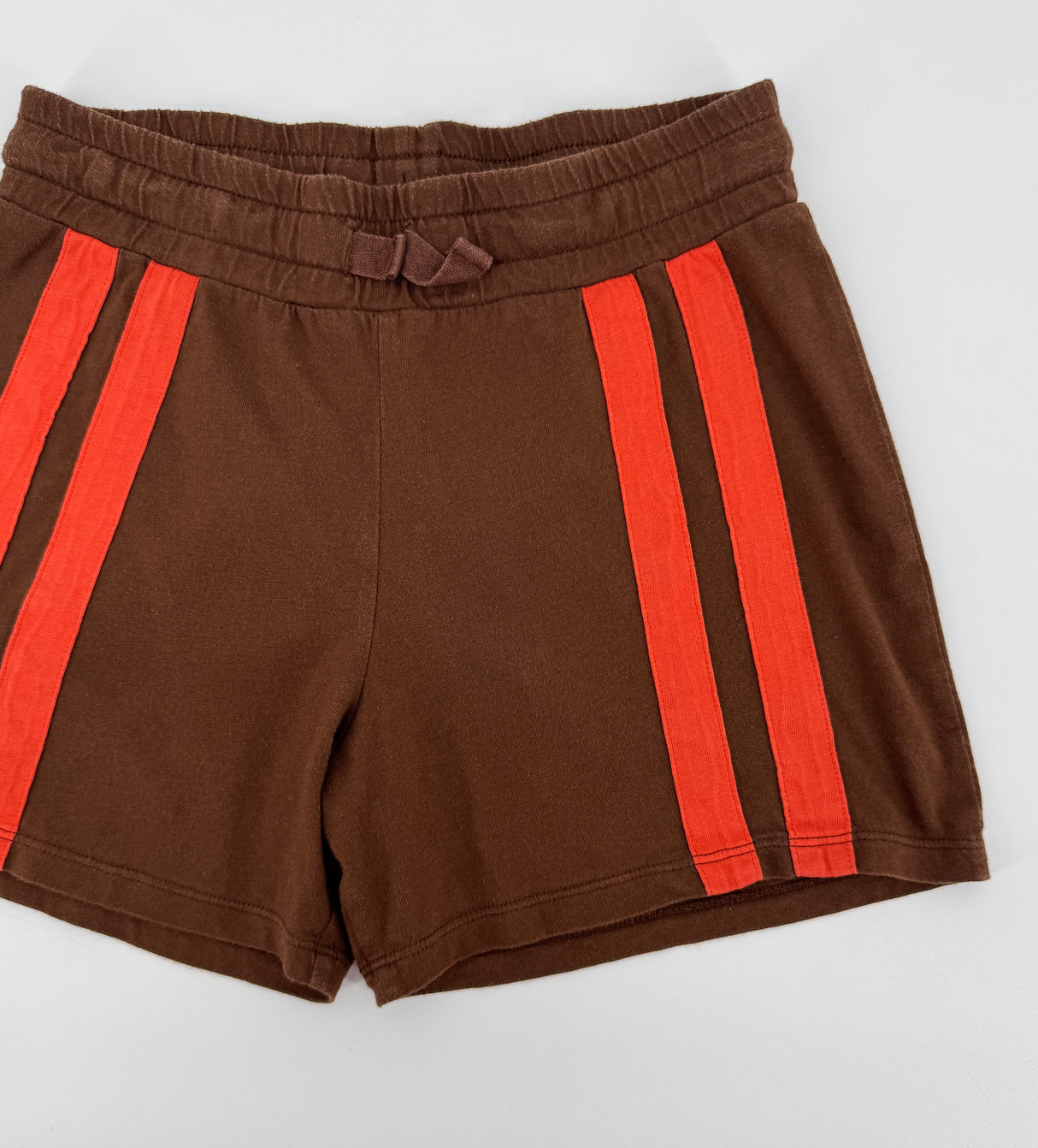 Korte Broek Bruin Rode Strepen Maat 128 / 134