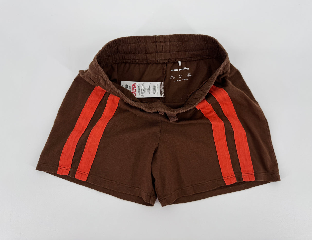 Korte Broek Bruin Rode Strepen Maat 128 / 134