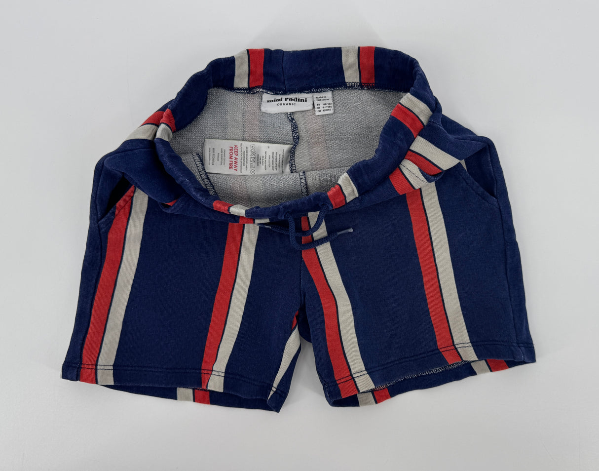 Korte Broek Donkerblauw Strepen Maat 116 / 122