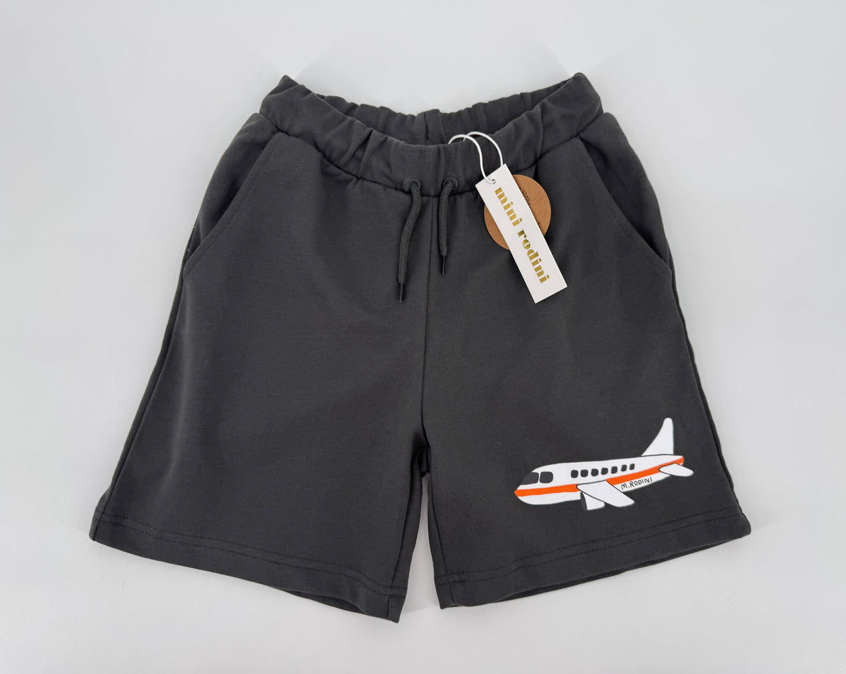 Korte Broek Grijs Vliegtuig Maat 140 / 146