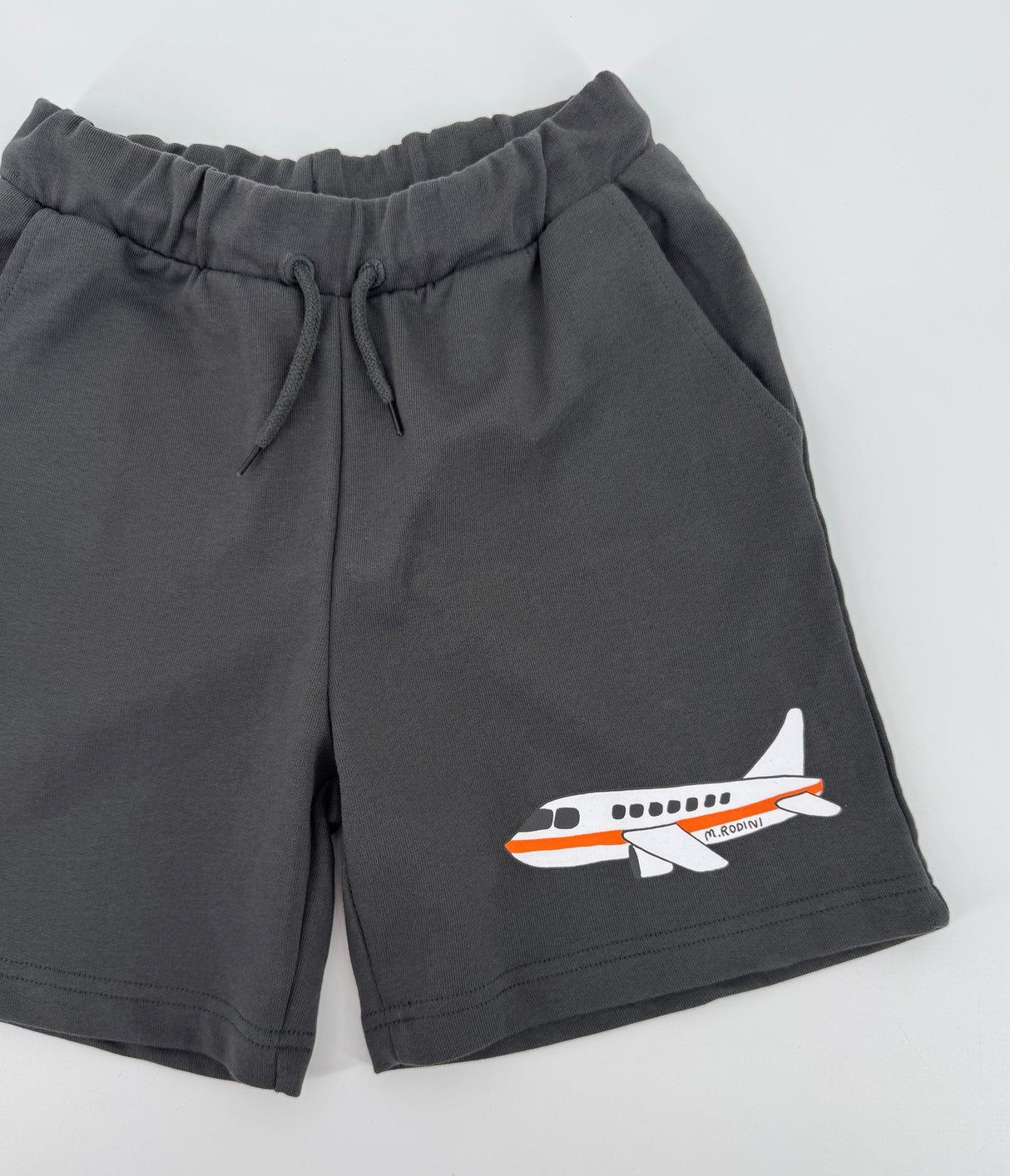 Korte Broek Grijs Vliegtuig Maat 140 / 146