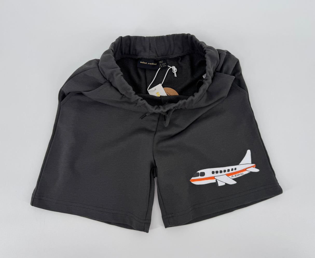 Korte Broek Grijs Vliegtuig Maat 140 / 146