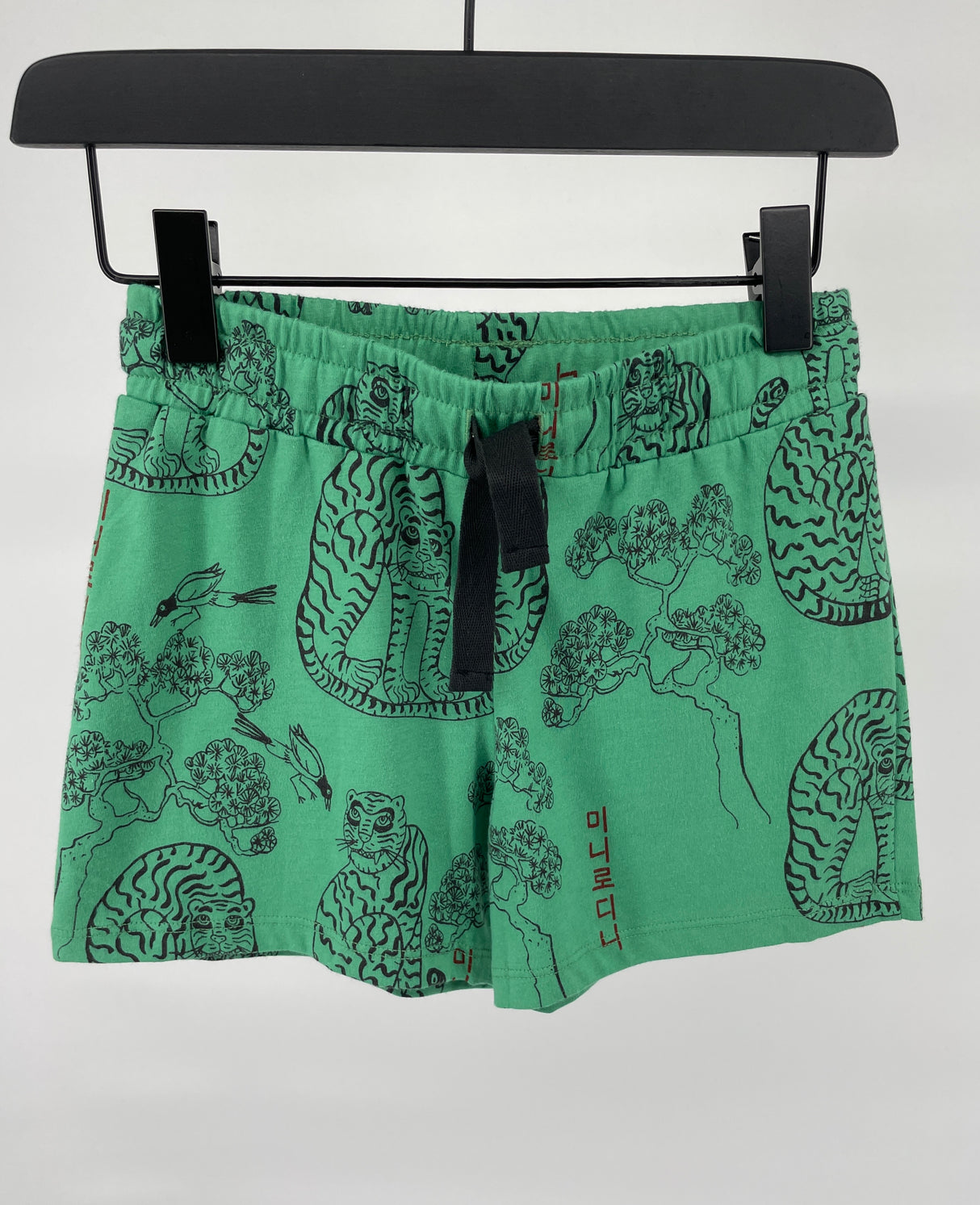 Korte Broek Groen Tijger Print