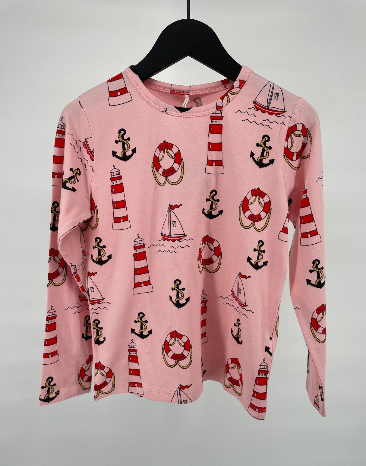 Longsleeve Roze Vuurtorens Maat 128 / 134