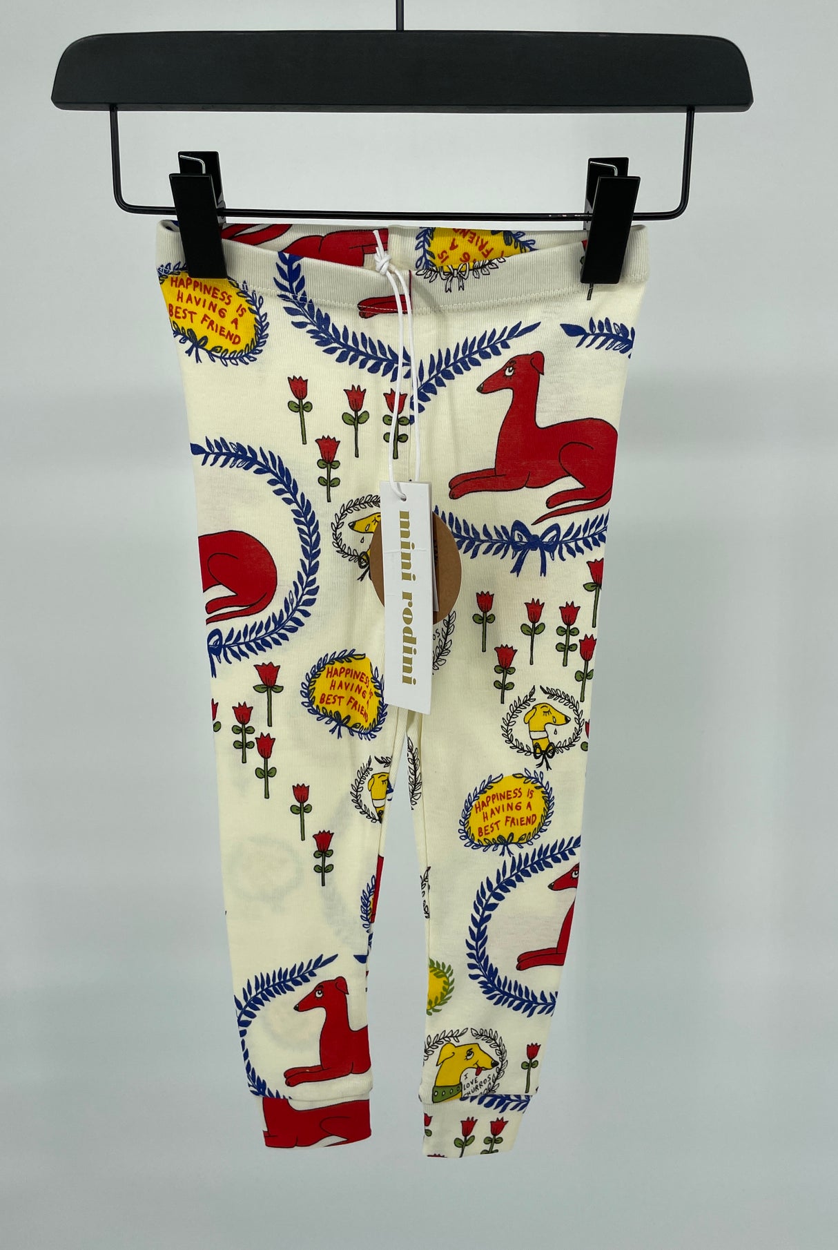 Legging Beige Honden Print