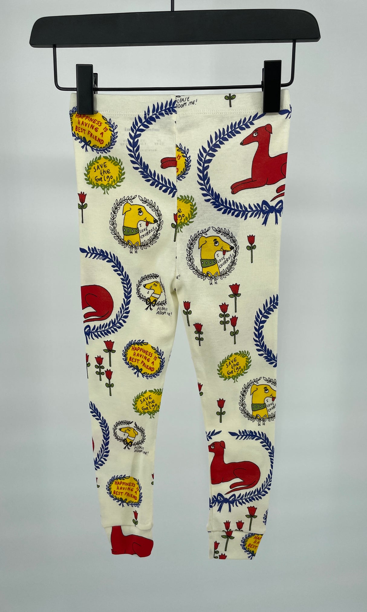 Legging Beige Honden Print