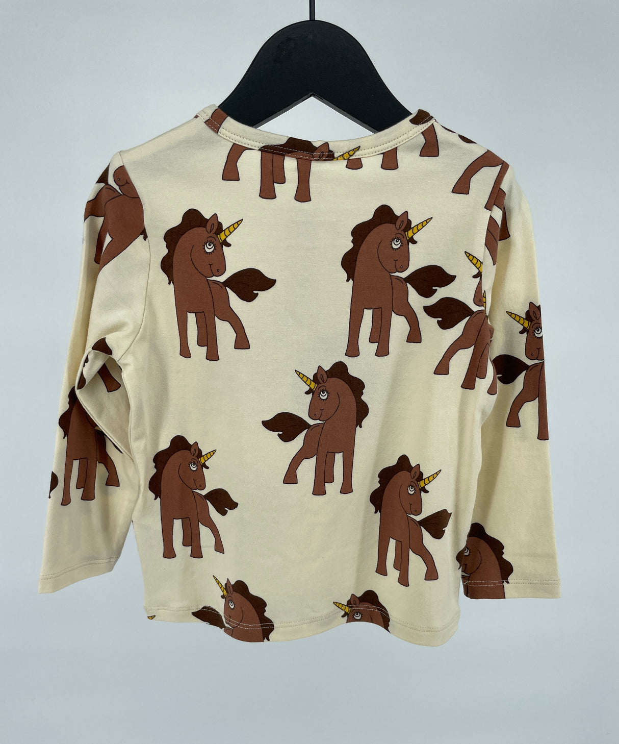 Longsleeve Beige Unicorns Maat 80 / 86