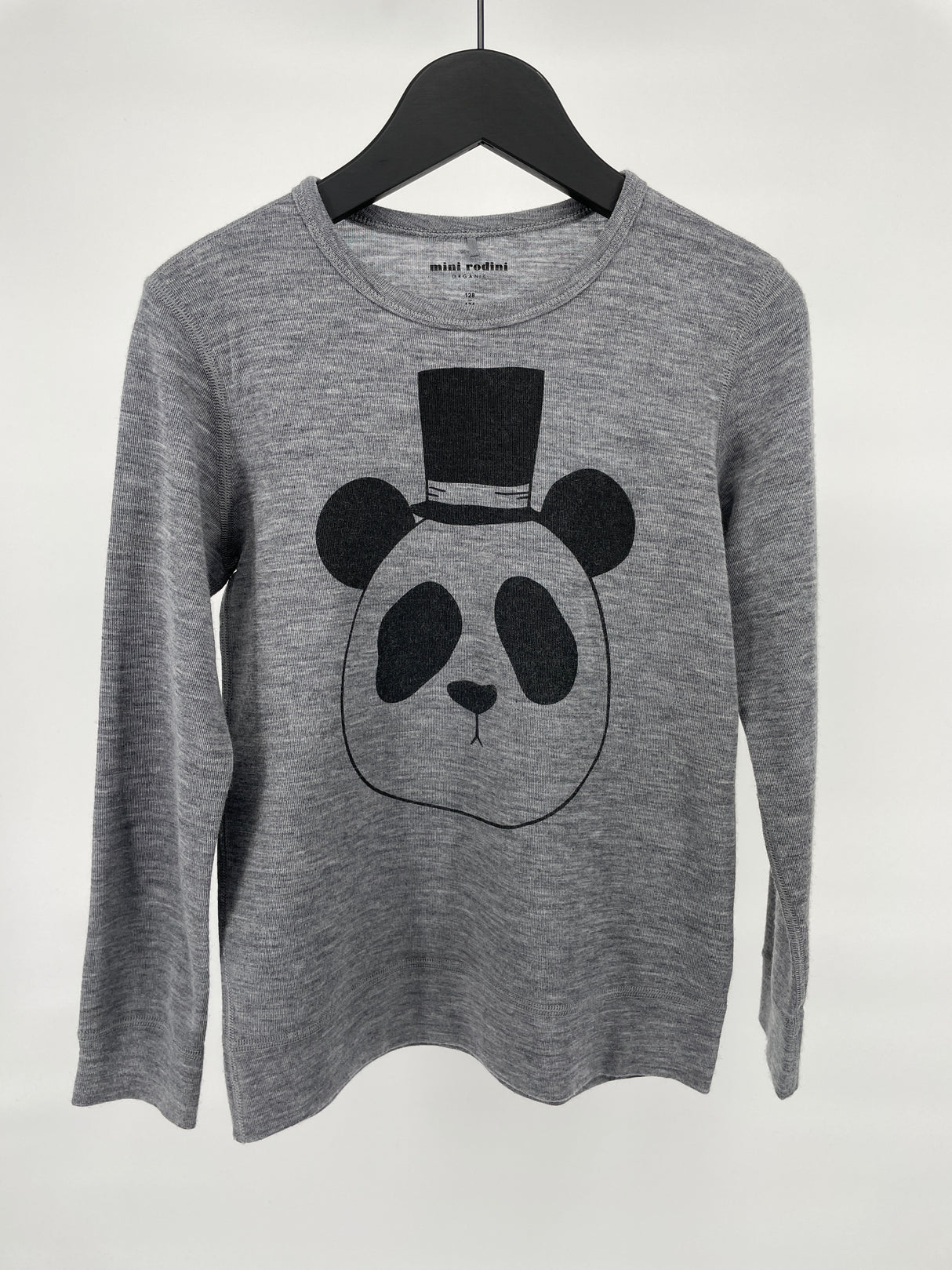 Longsleeve Wol Grijs Panda