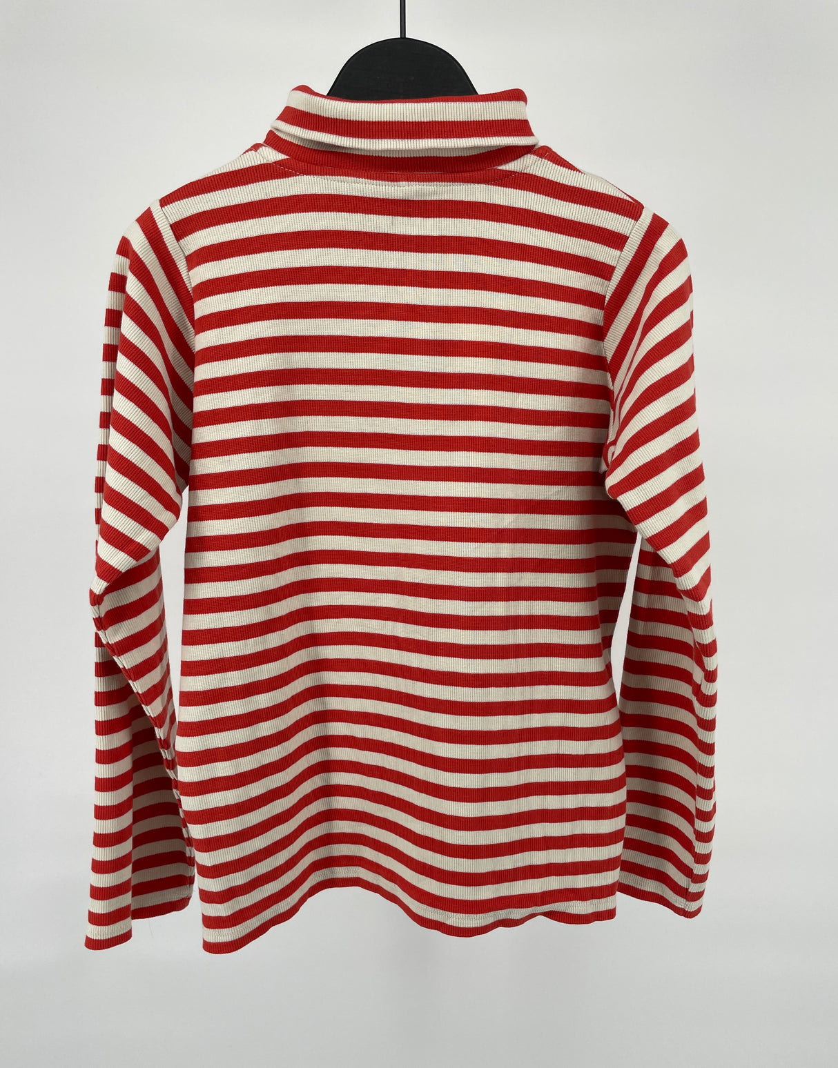 Rib Pully Oranje Beige Streep Maat 140 / 146