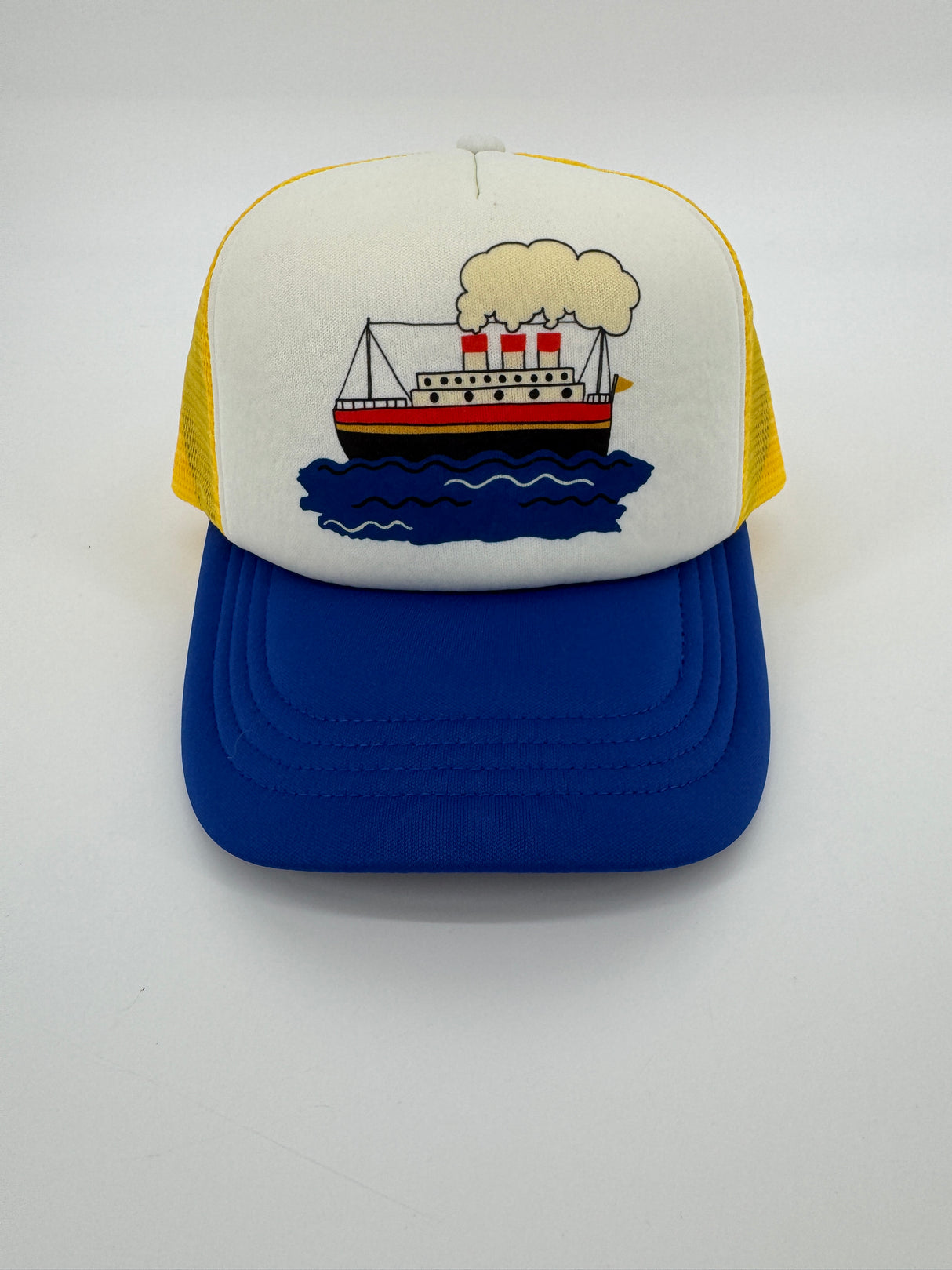 Pet Geel Blauw Veerboot Maat 3 - 9 Jaar