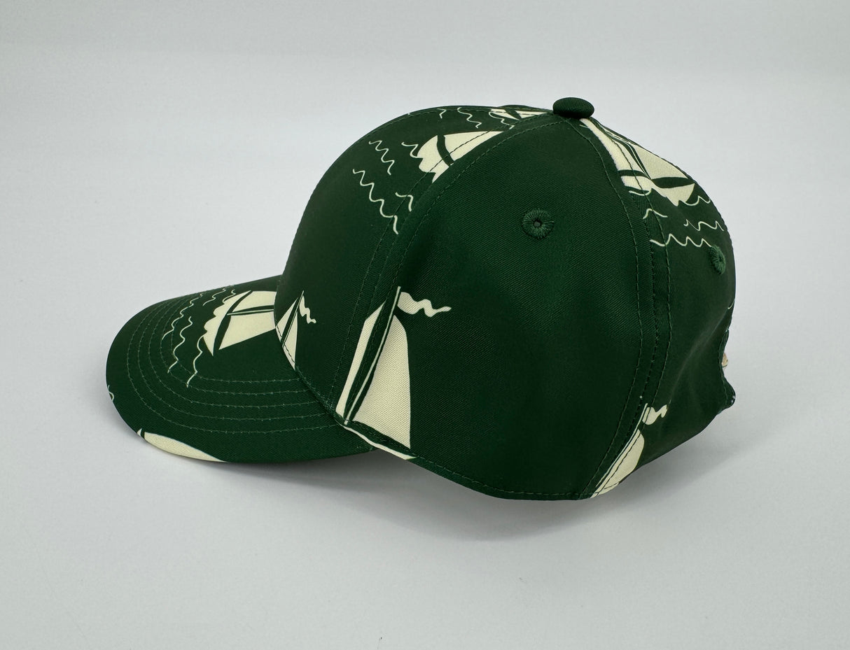 Pet Groen Zeilboten Maat 3 - 9 Jaar