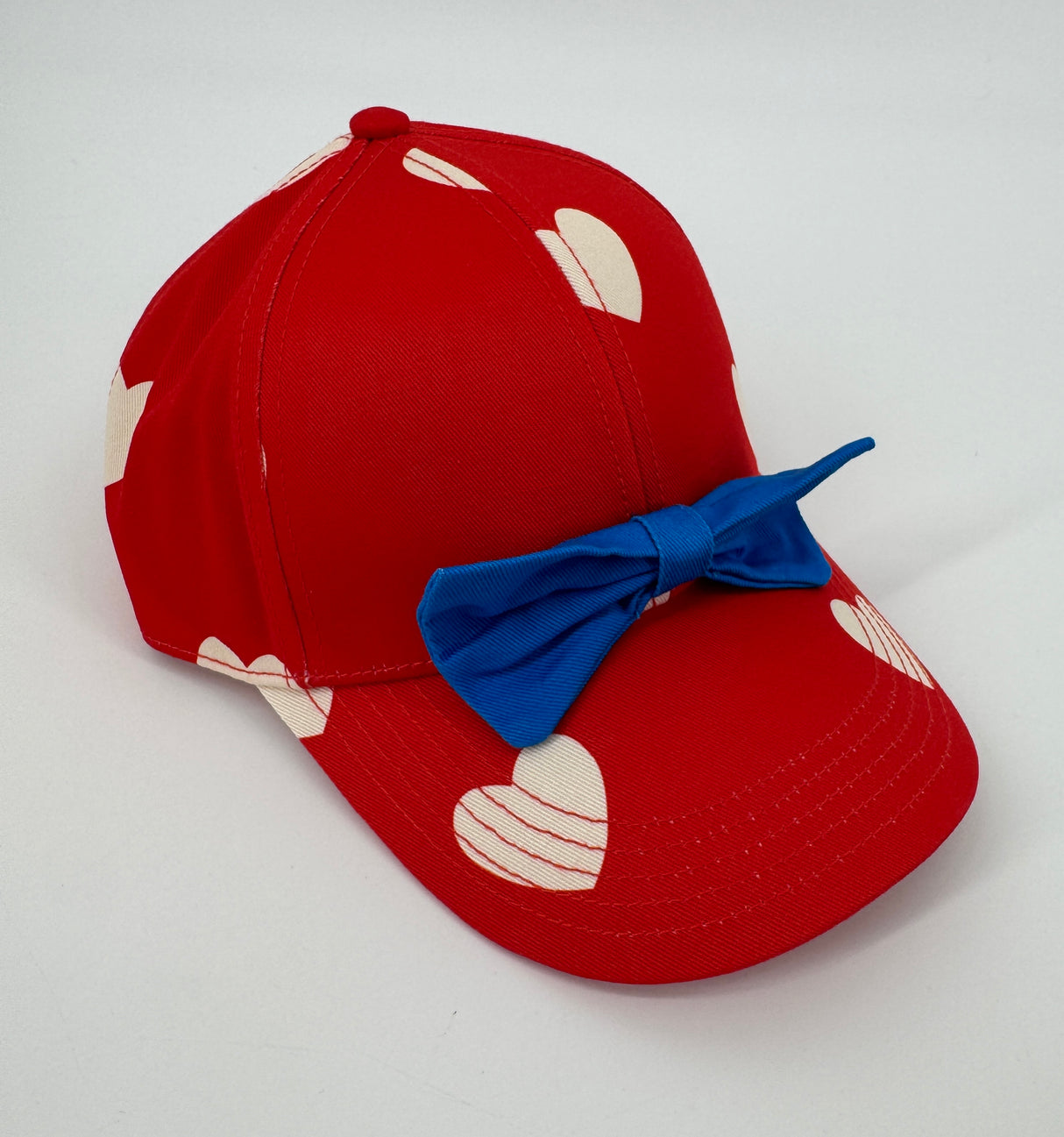 Pet Rood Hartjes en Strik Maat 3 - 9 Jaar