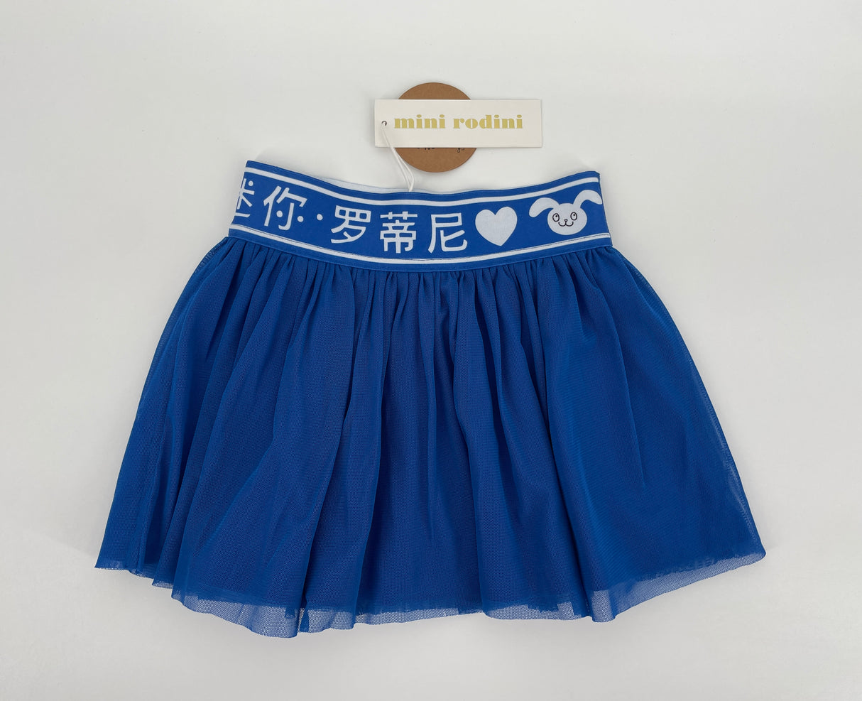 Rok Blauw Tule Konijn