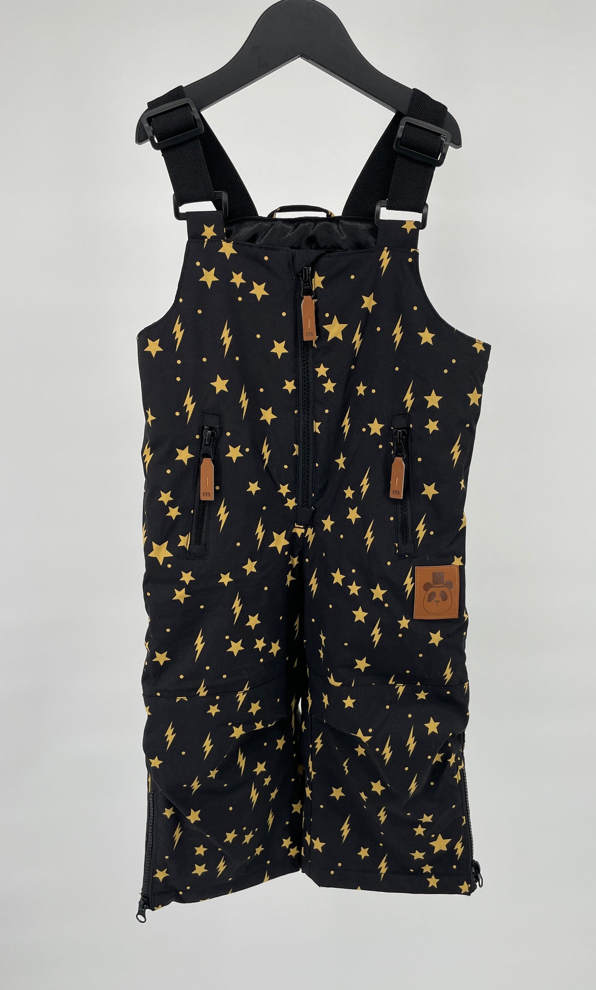 Sneeuwbroek Zwart Ster Bliksemflits Maat 80 / 86