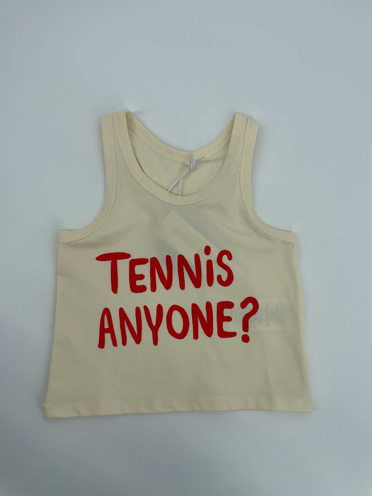 Tanktop Beige Tennis Anyone