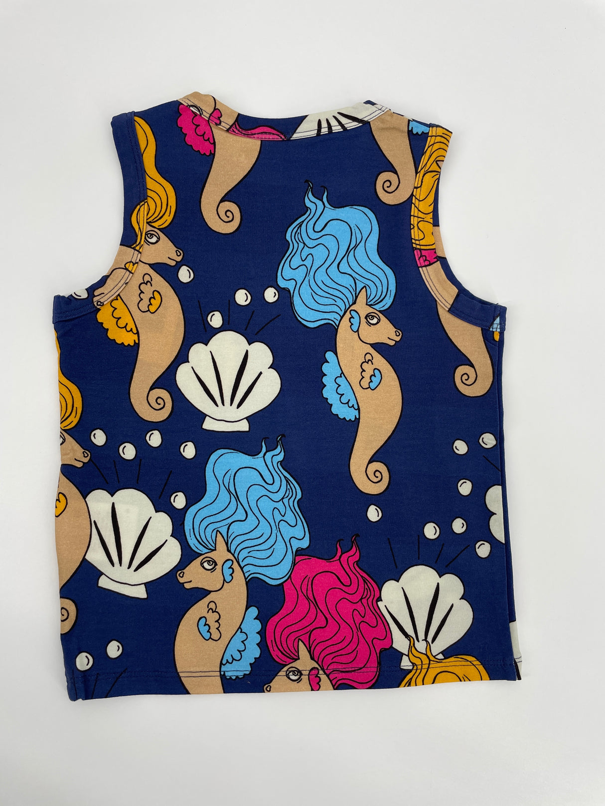 Tanktop Paars Zeepaardjes Maat 92 / 98