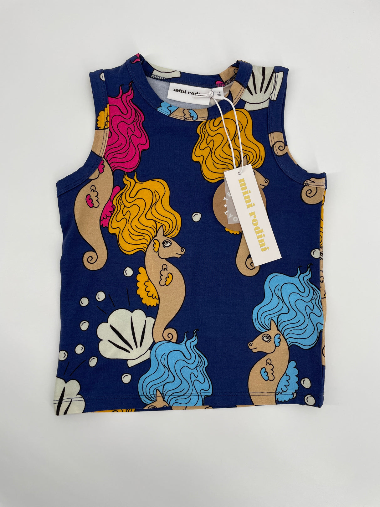 Tanktop Paars Zeepaardjes Maat 92 / 98