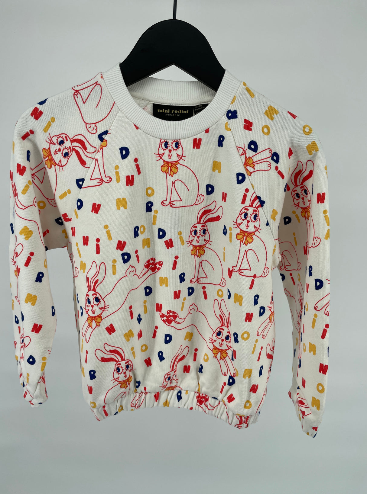 Trui Beige Konijnen Letter Print