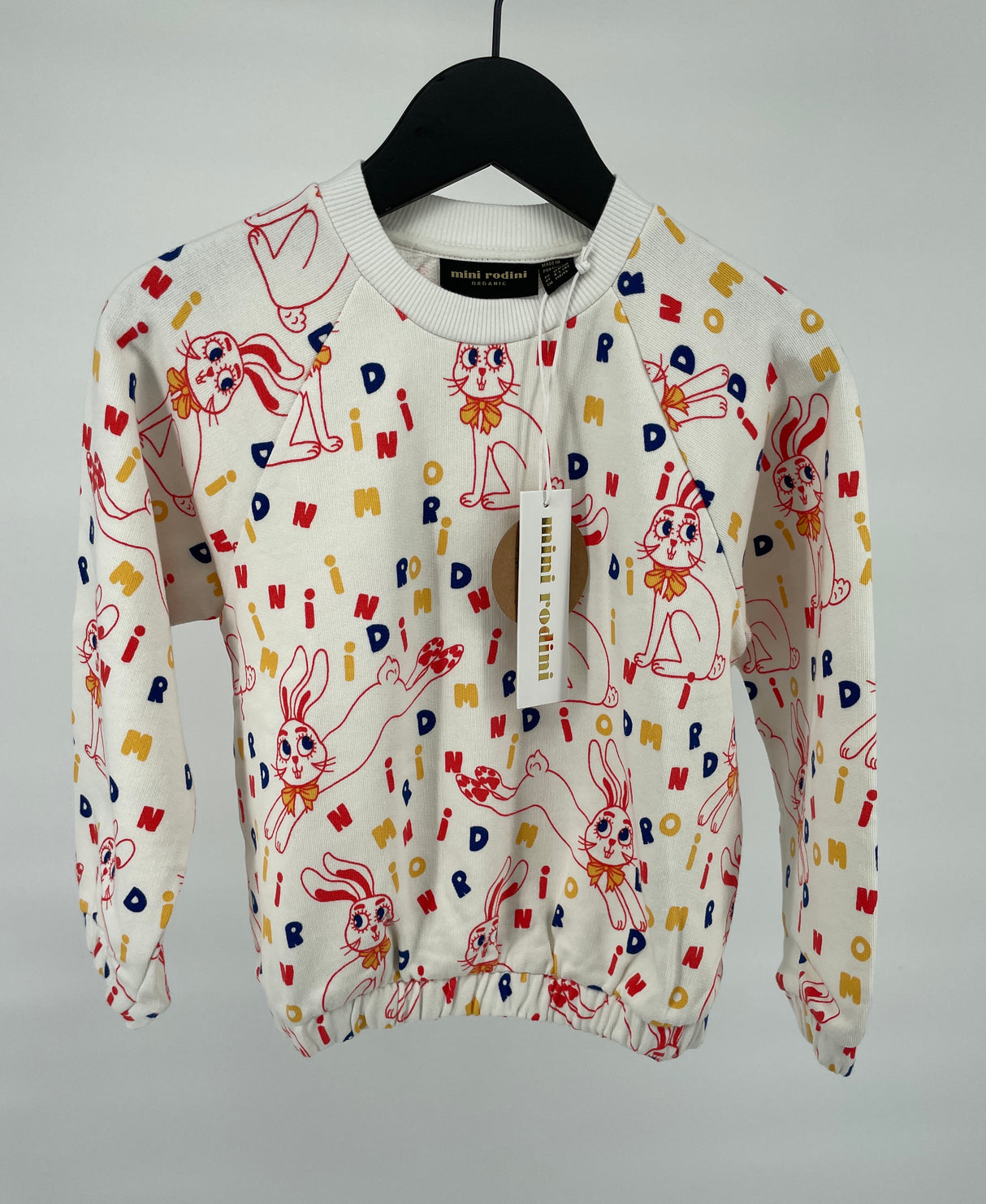 Trui Beige Konijnen Letter Print