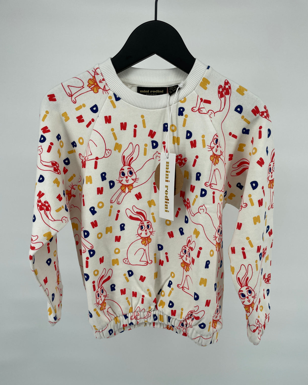 Trui Beige Konijnen Letter Print