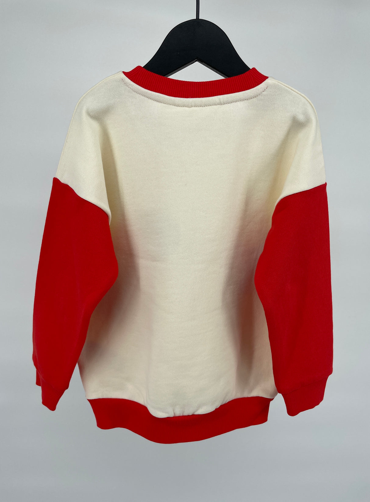 Trui Beige Rood Vlinders Maat 92 / 98