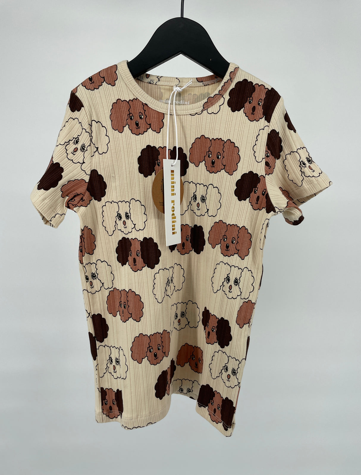 T-shirt Beige Bruin Hondjes