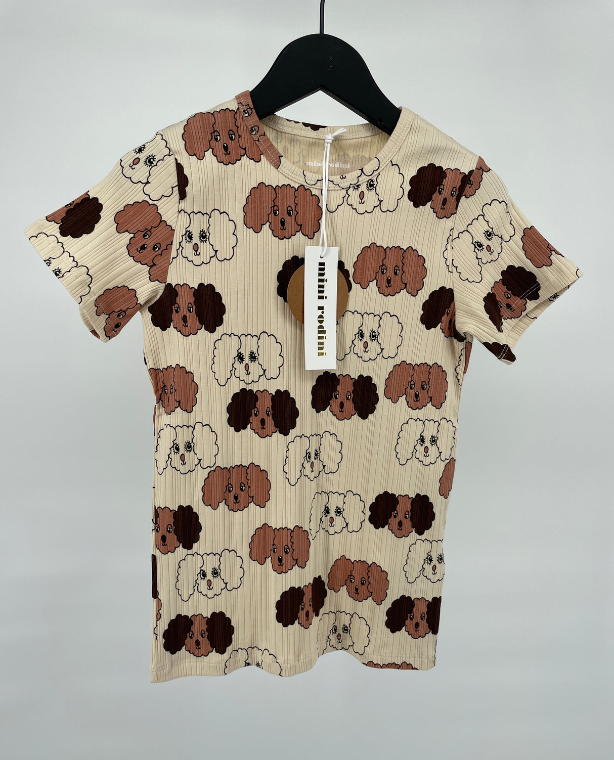 T-shirt Beige Bruin Hondjes