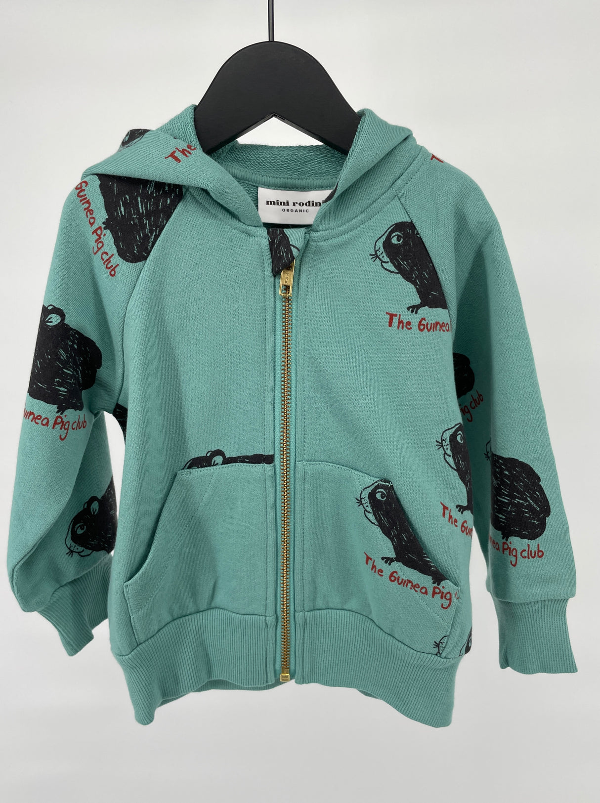 Vest Capuchon Groen Cavia Maat 80 / 86