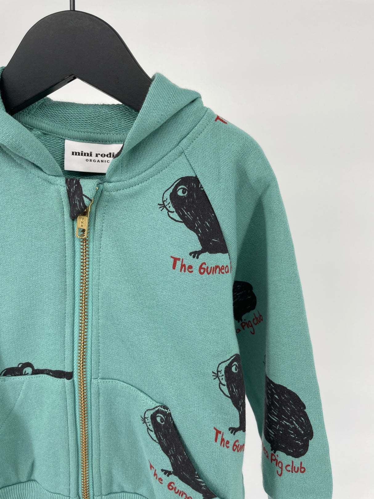 Vest Capuchon Groen Cavia Maat 80 / 86