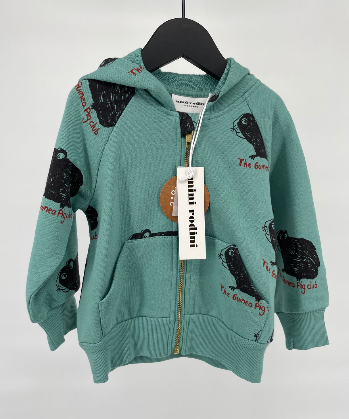 Vest Capuchon Groen Cavia Maat 80 / 86