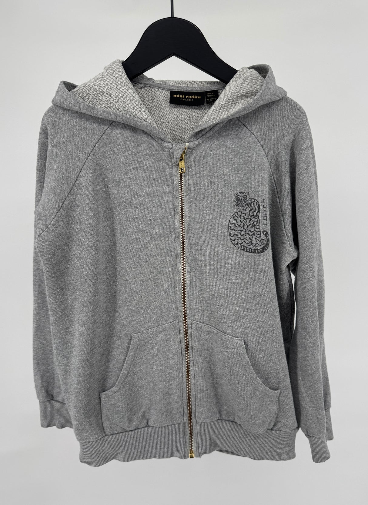 Vest Capuchon Grijs Tijger Maat 140 / 146