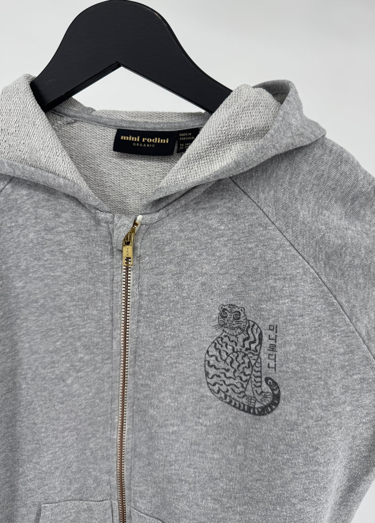 Vest Capuchon Grijs Tijger Maat 140 / 146