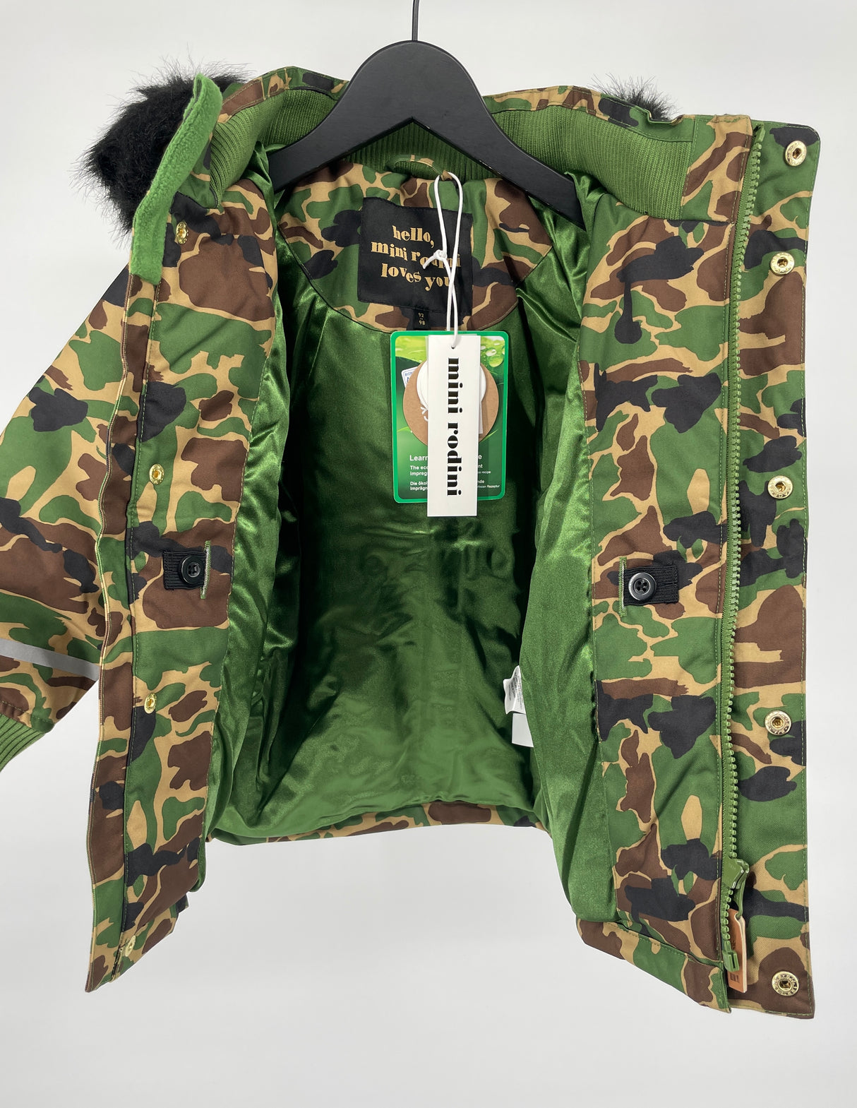 Winterjas K2 Parka Groen Camouflage Maat 80 / 86