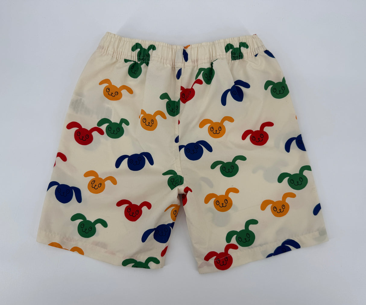 Zwembroek Beige Konijnen Print Maat 140 / 146