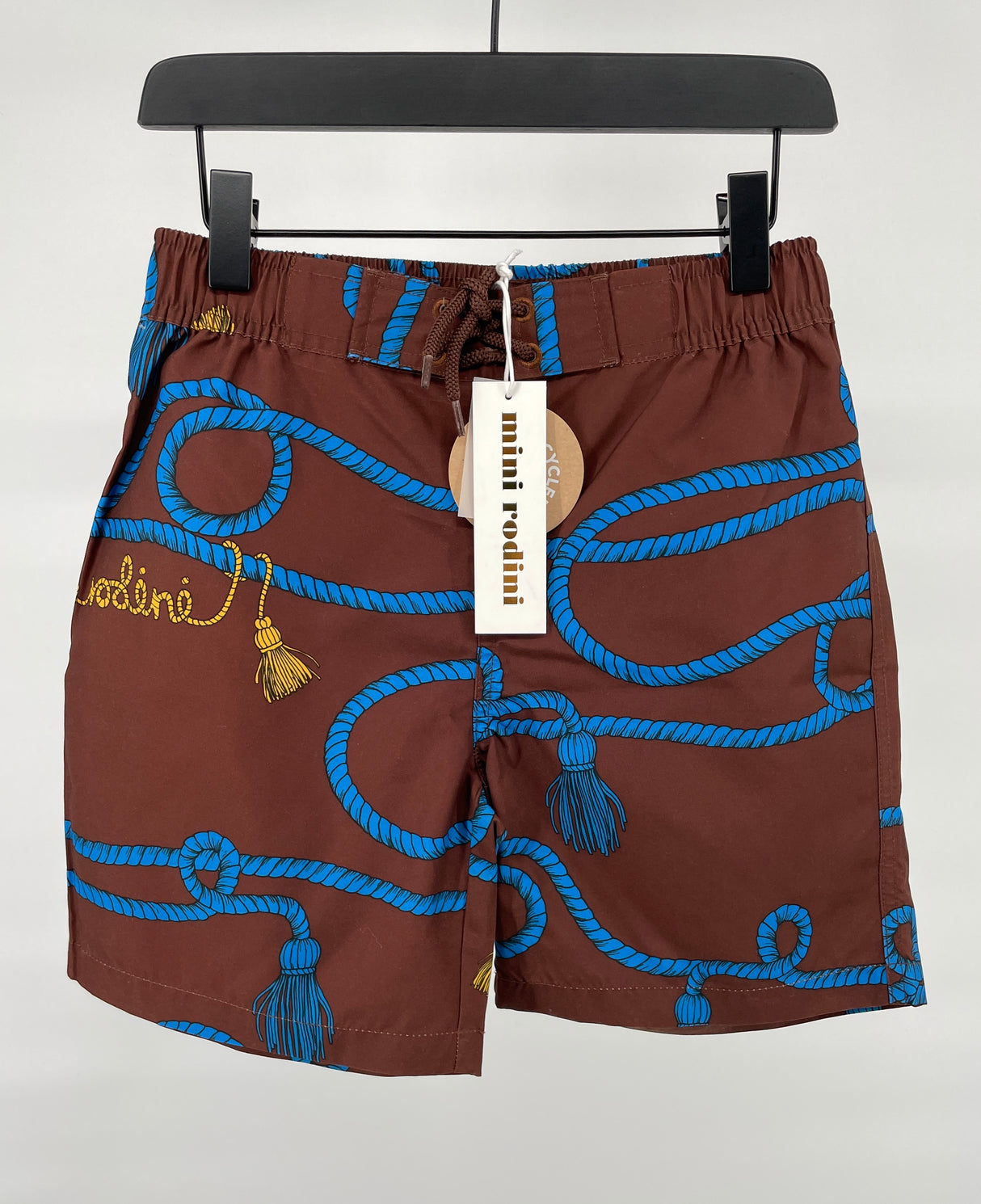 Zwembroek Bruin Touwen Print